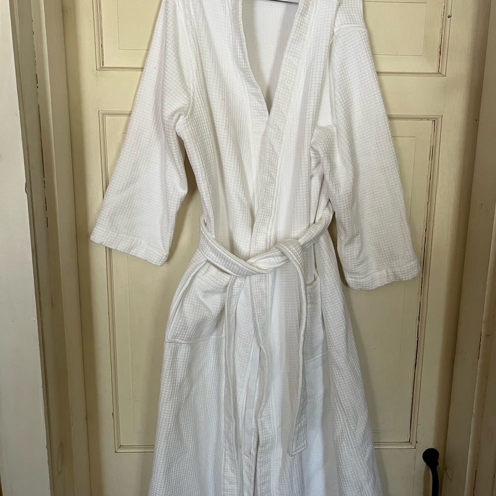 The Company Store White Waffle Robe